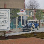 A photo of a mural in downtown Roanoke showing Historic Downtown Roanoke.
