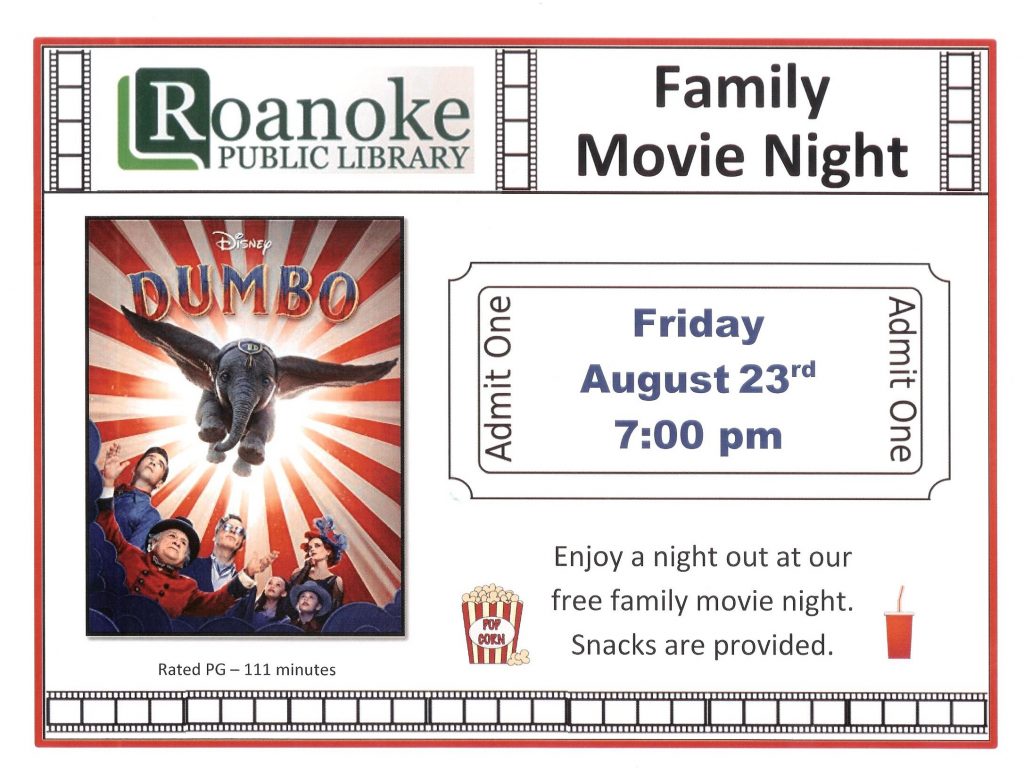 August 2019 Family Movie Night